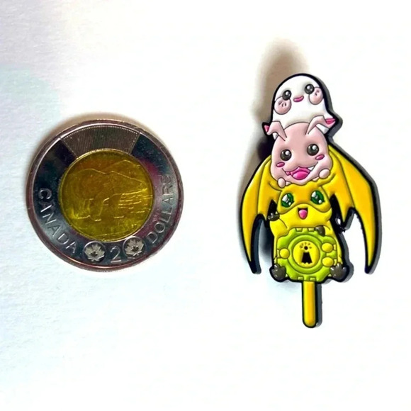 Digimon - The Crest of Hope w/ Poyomon, Tokomon & Patamon  ☀️💛 - Picture 3 of 5